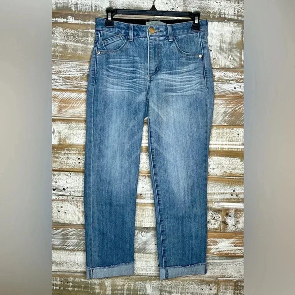 Wit and wisdom women's elastic waist band blue jeans 00 - Picture 1 of 2